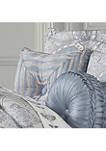 Pasadena Powder Blue 18 Inch Square Embellished Decorative Throw Pillow
