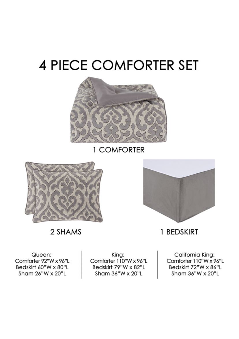 Belvedere 4pc. Comforter Set
