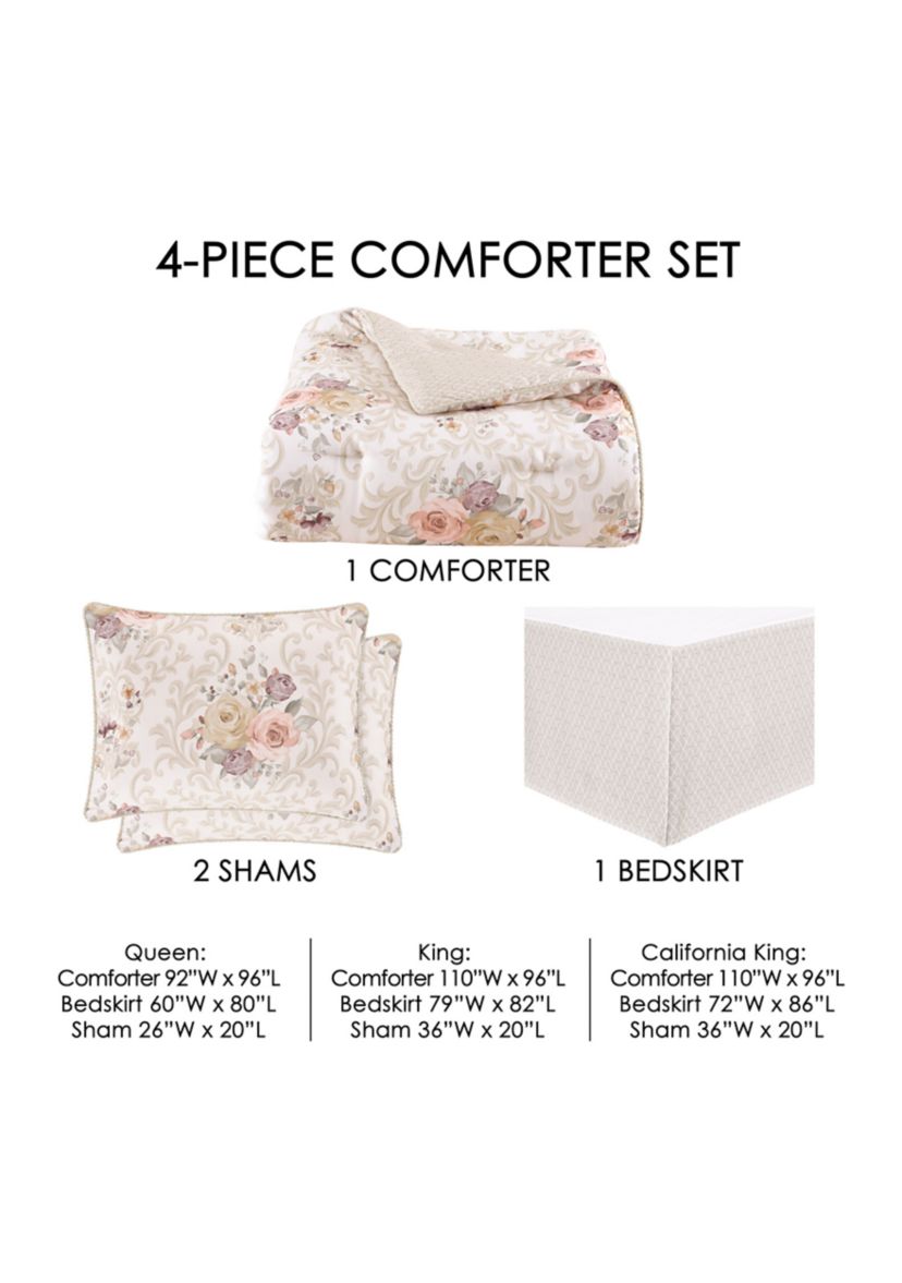 Chardonnay 4pc. Comforter Set