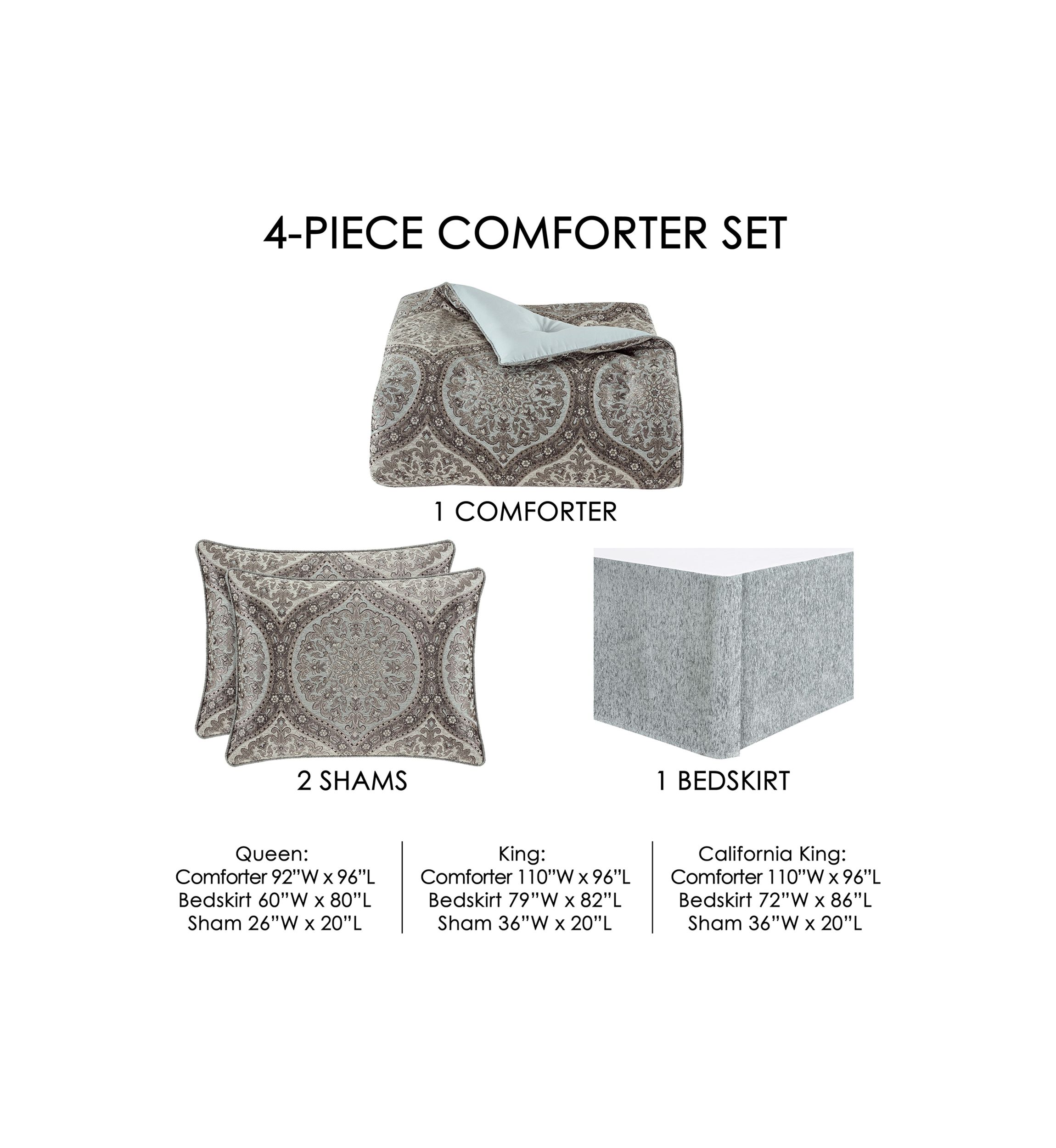 Tiana 4pc. Comforter Set