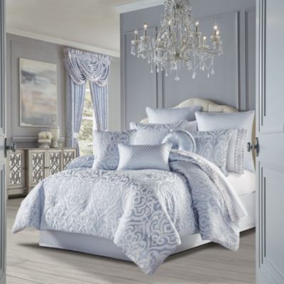 J. Queen New York Weston - Blue Queen 4pc. Comforter Set