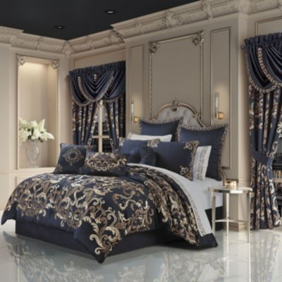 J. Queen New York Blue Garden Comforter Set