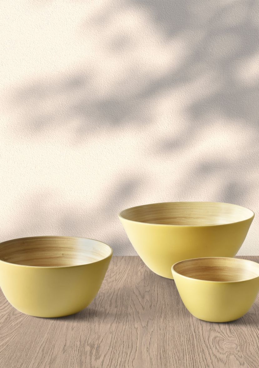 Tropics Bamboo Bowl 3Pc. Set
