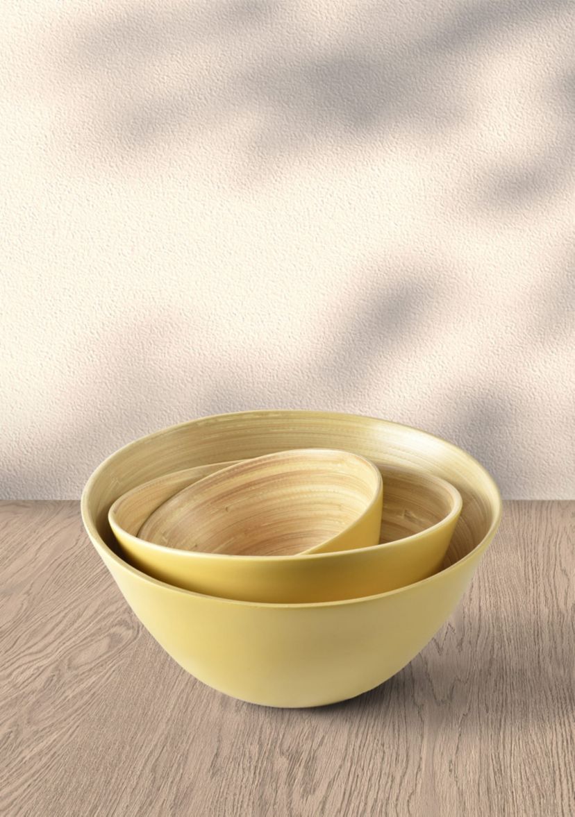 Tropics Bamboo Bowl 3Pc. Set