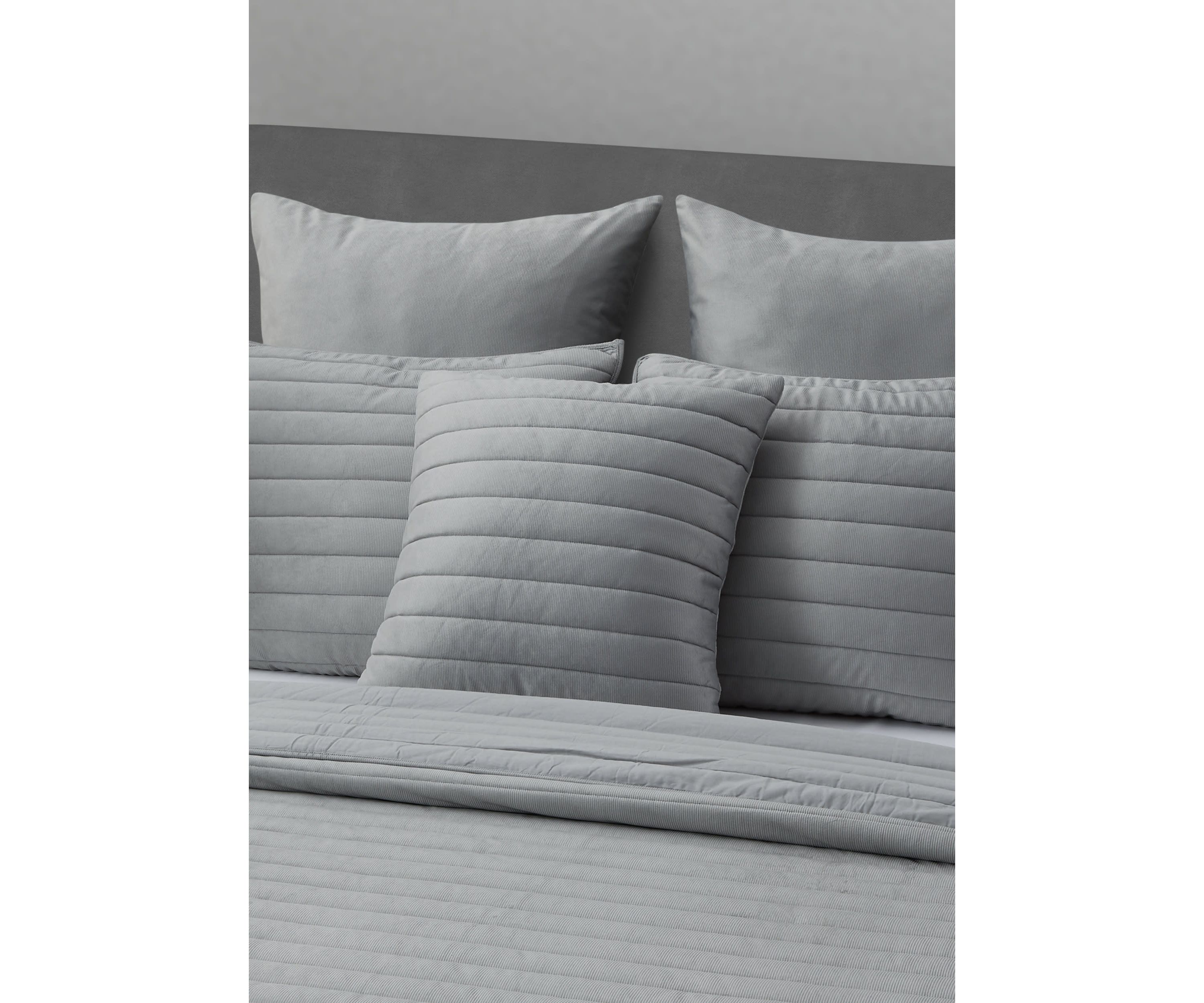 Valencia 20" Square Quilted Decorative Throw Pillow
