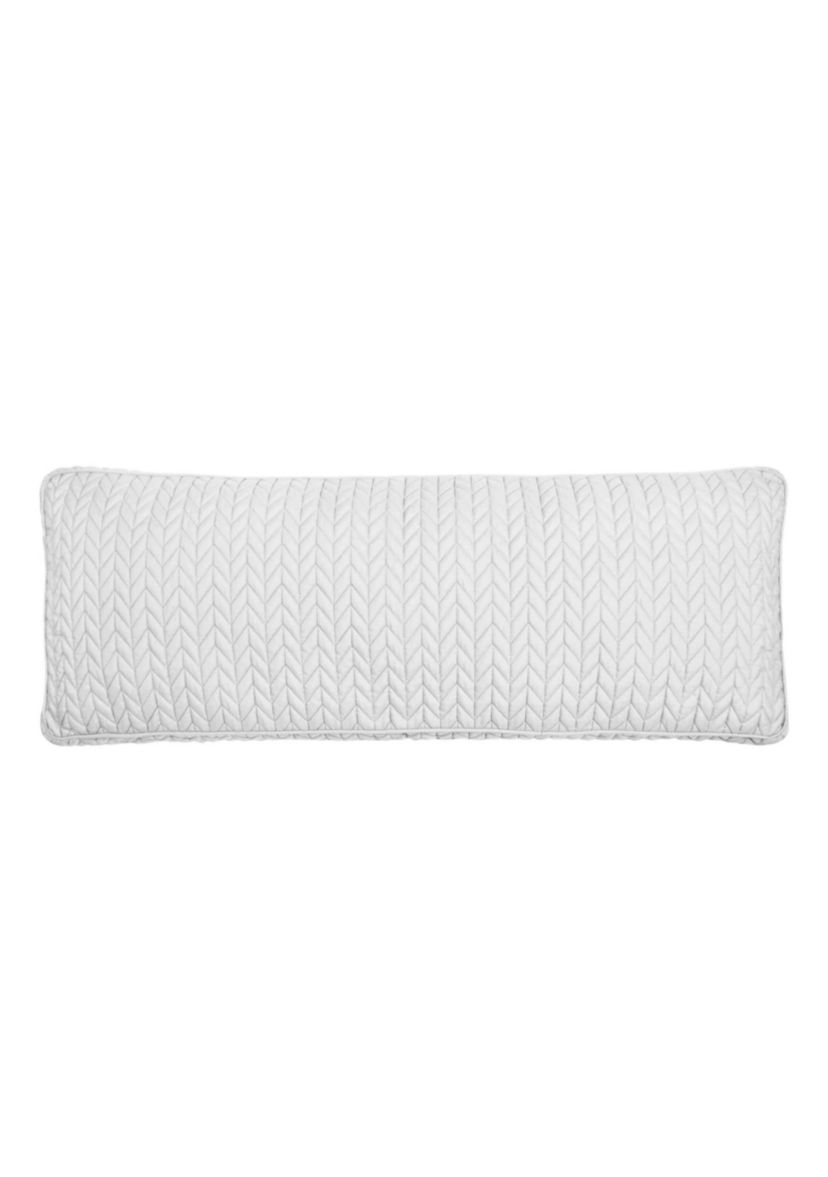 Cayman Quilted Bolster Decorative Throw Pillow