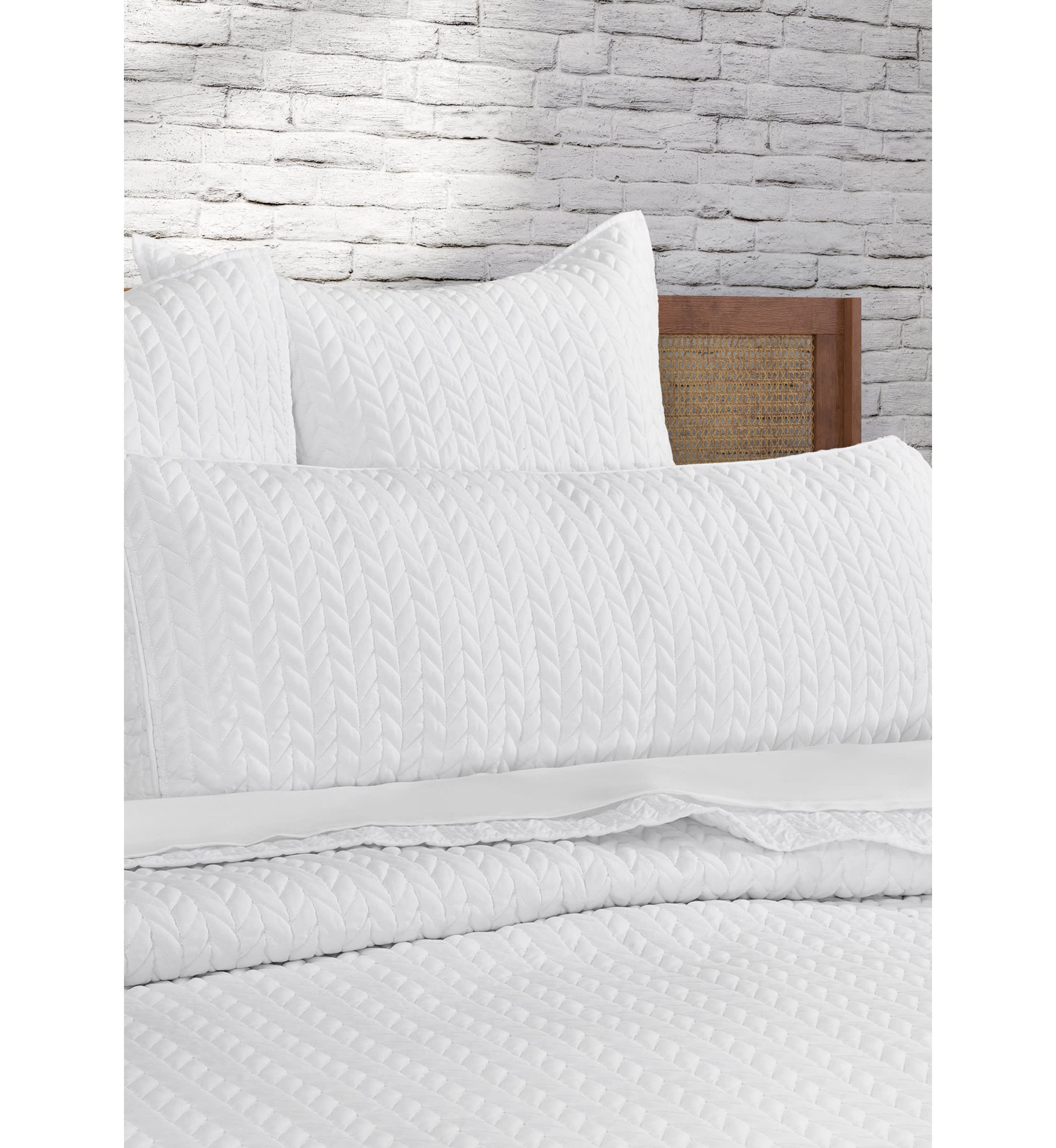 Cayman Quilted Bolster Decorative Throw Pillow