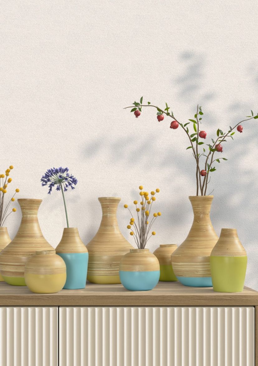 Tropics Bamboo 12" Vase