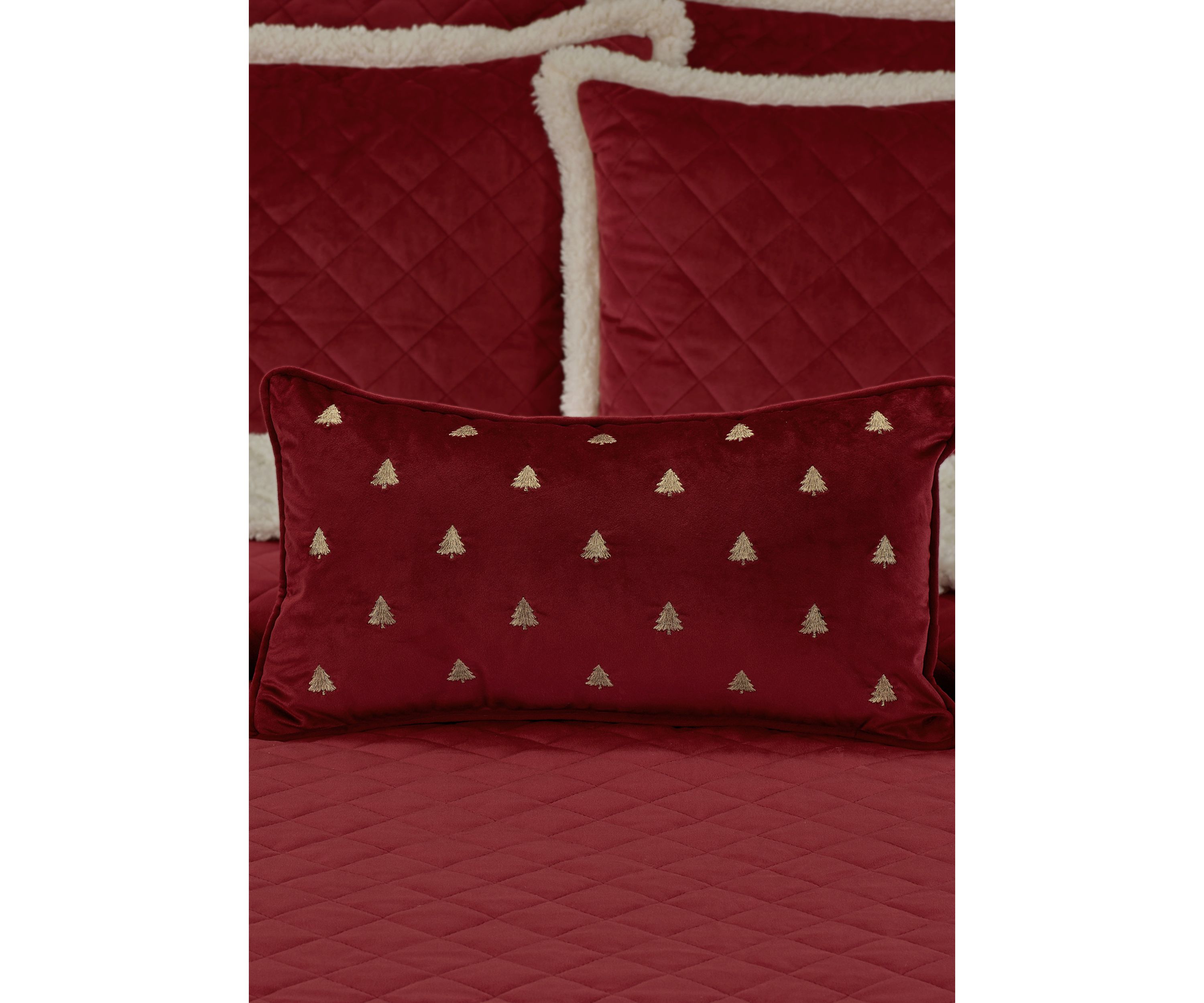 Christmas Tree Pillow Boudoir Embellished Decorative Throw Pillow