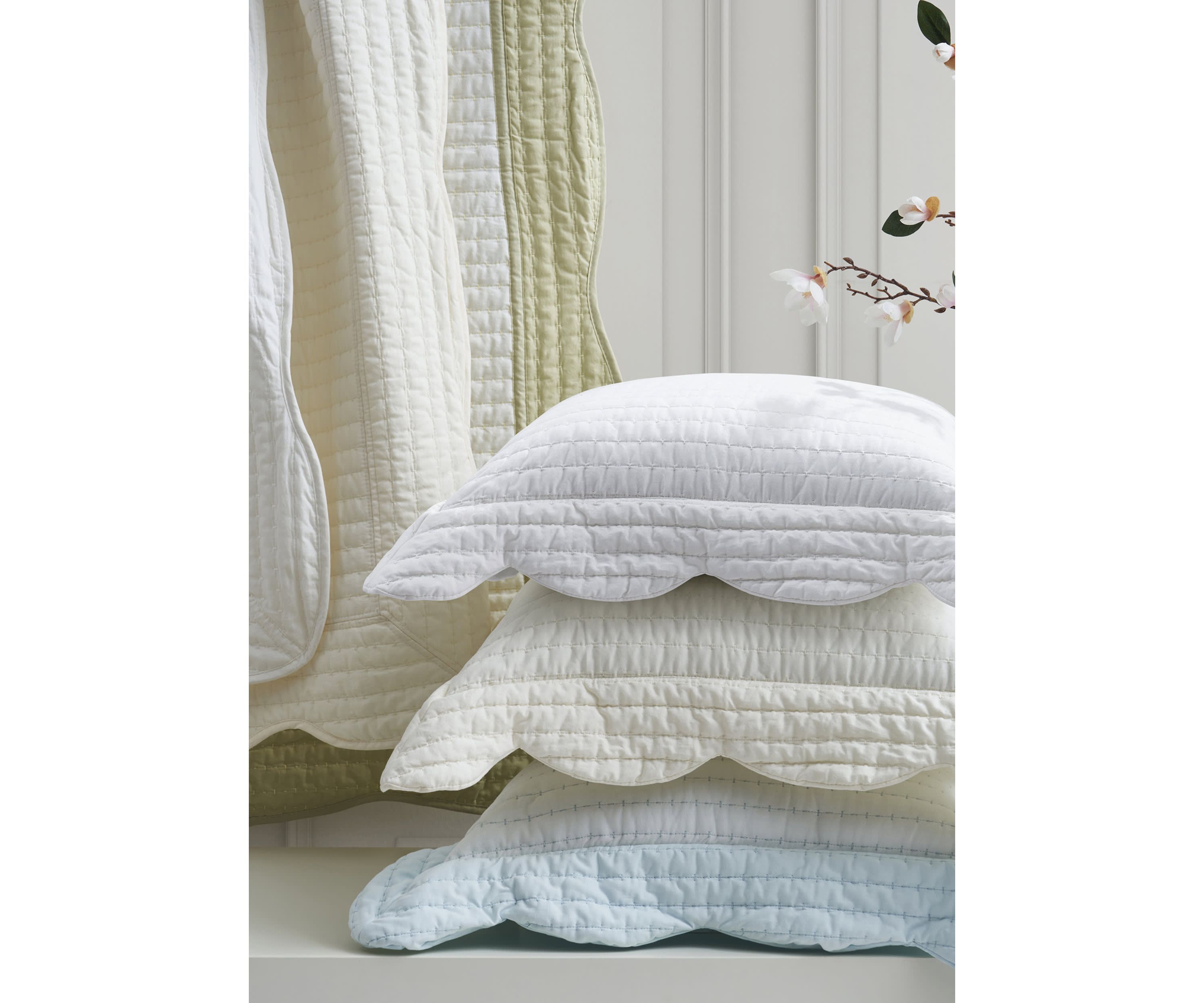 Amherst 20" Square Quilted Decorative Throw Pillow