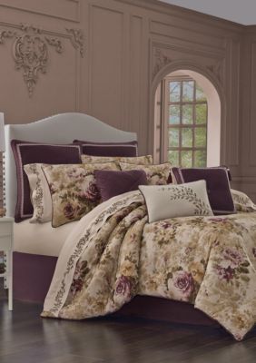 j queen new york floral park blush comforter se