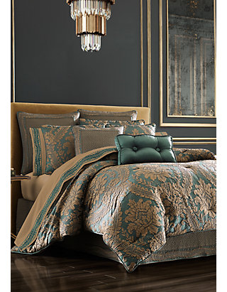 J Queen New York Montgomery Emerald Green Comforter Set Belk