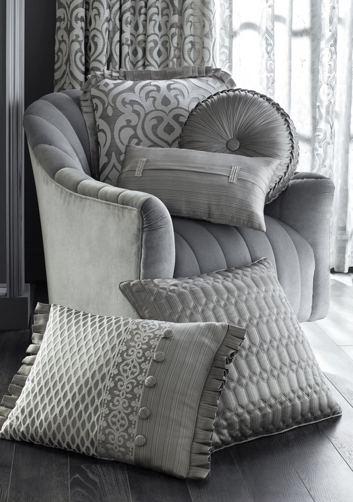Luxembourg 20" Square Decorative Throw Pillow