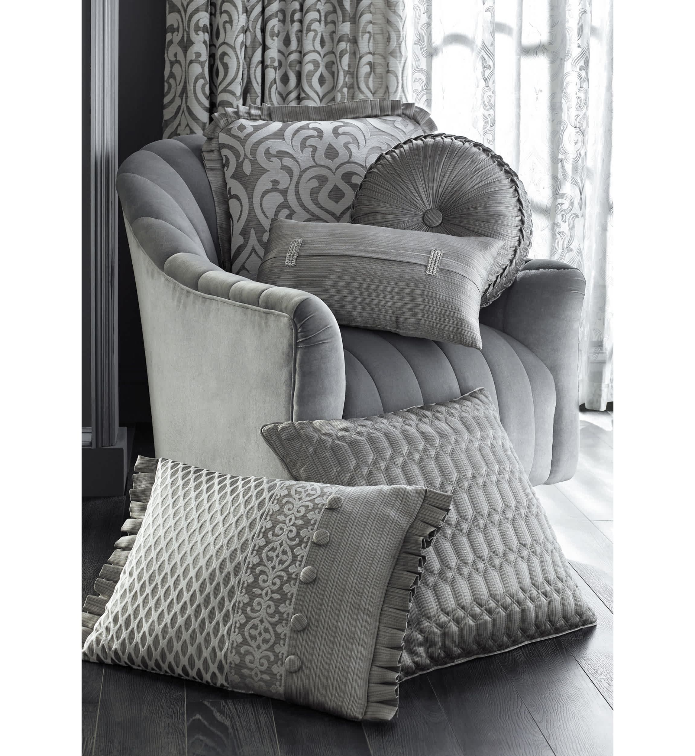 Luxembourg Tufted Round Decorative Throw Pillow