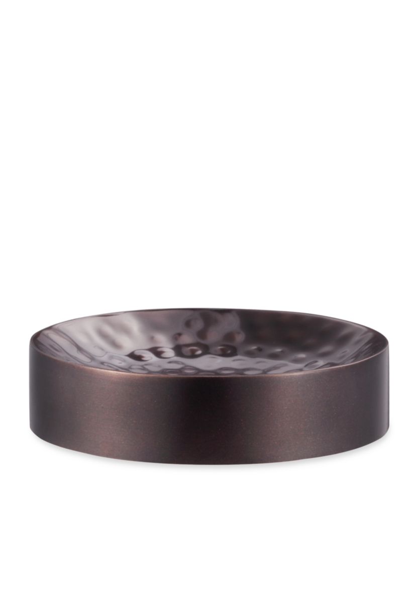 PRESSED METAL SOAP BRONZE:Soap Dish Ceramic:OIL RUBBED