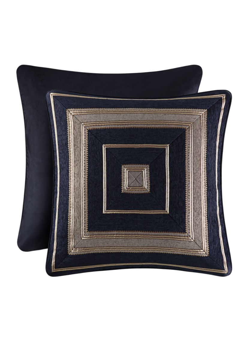 BRADSHAW BLACK 18" SQUARE PILLOW:18 18:BLACK