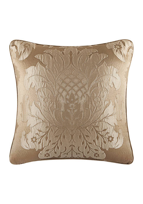 Colonial Gold 18 Inch Square Decorative Throw Pillow