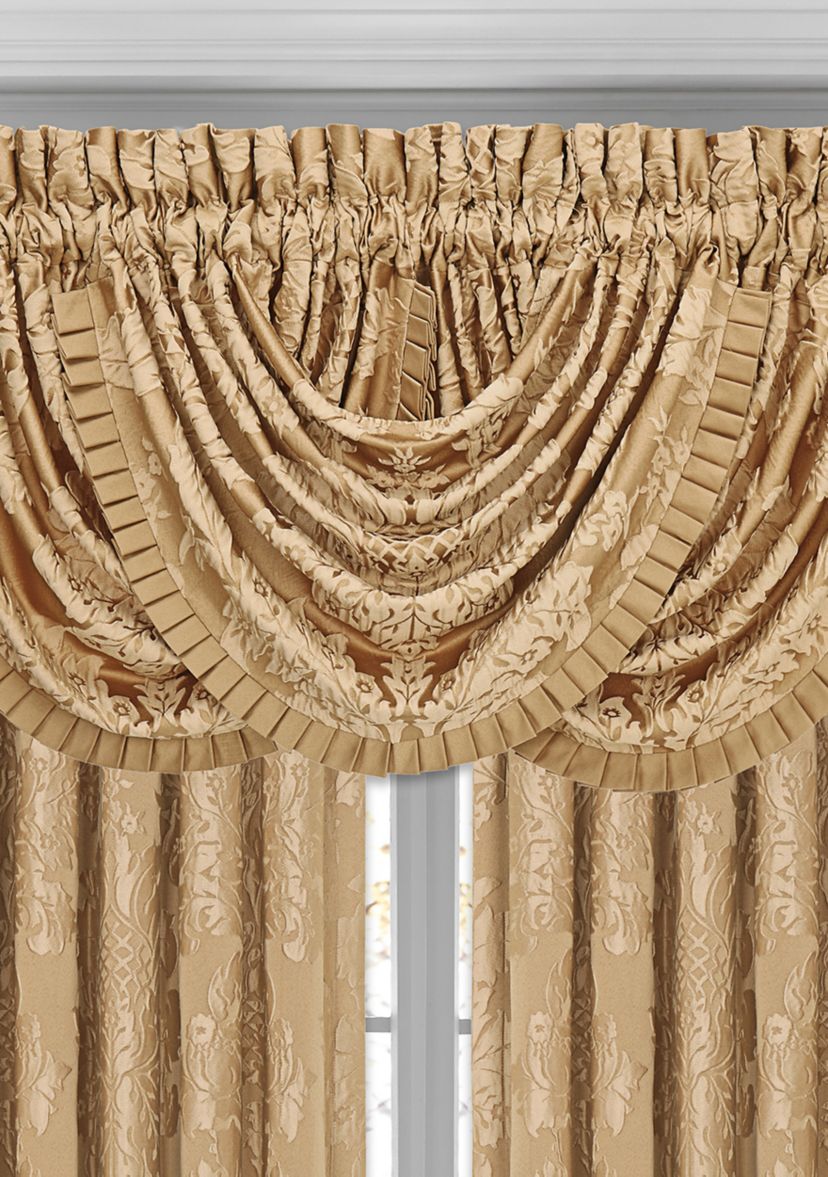 Colonial Gold Window Waterfall Valance
