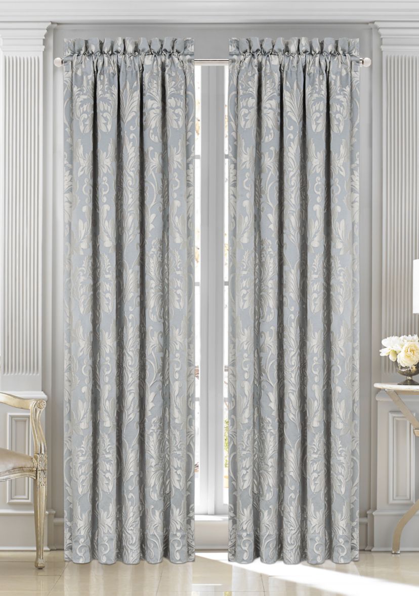 Faith French Blue 84 Inch Window Panel Pair