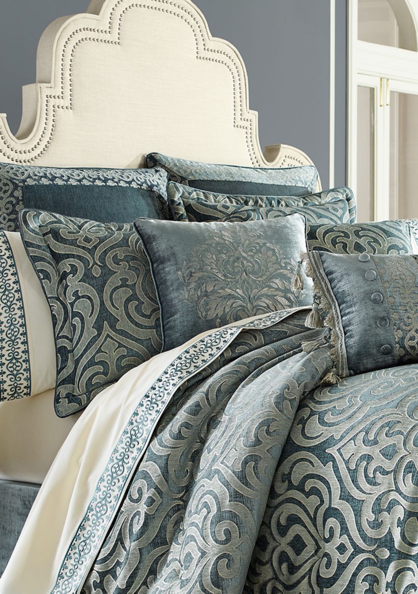 Sicily Teal King 4 Piece Comforter Set