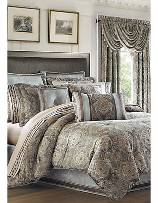 J Queen New York Provence Comforter Set, 11 Piece Queen Provence Embroidered Bed In A Bag Set