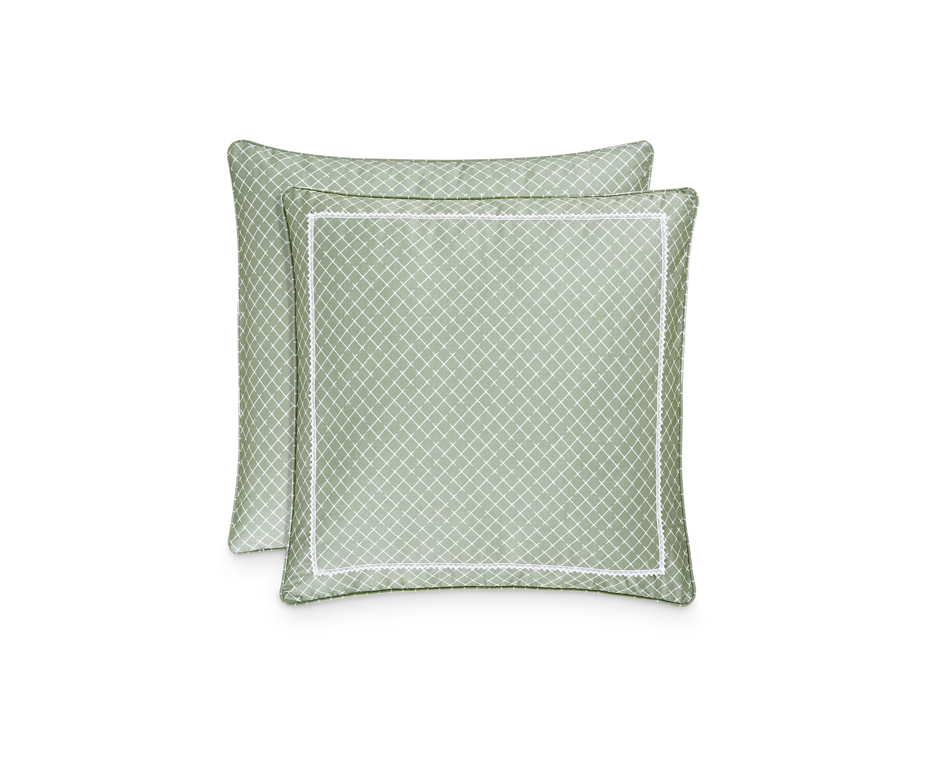 PW JULIA EURO SHAM:European Unquilted Sham Ruffle:IVORY