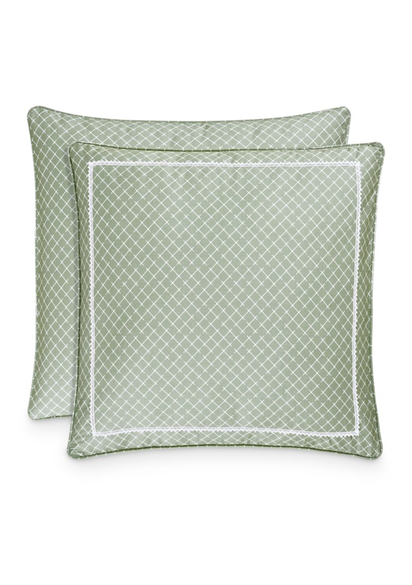 PW JULIA EURO SHAM:European Unquilted Sham Ruffle:IVORY
