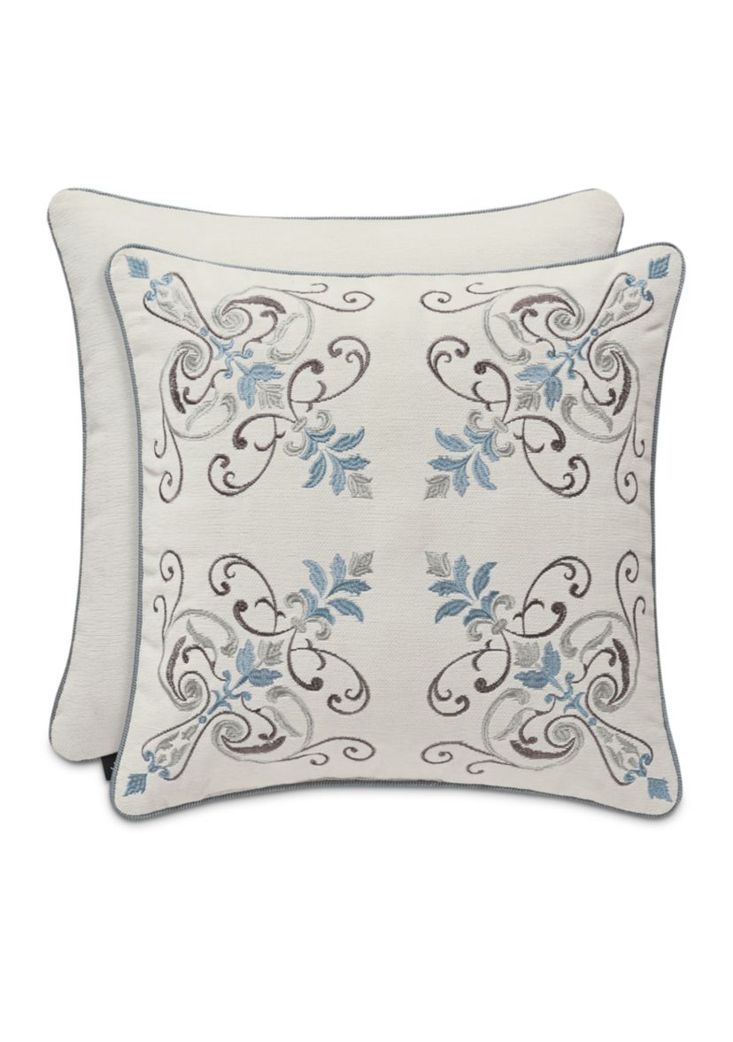 Giovani 18" Square Embellished Decorative Throw Pillow