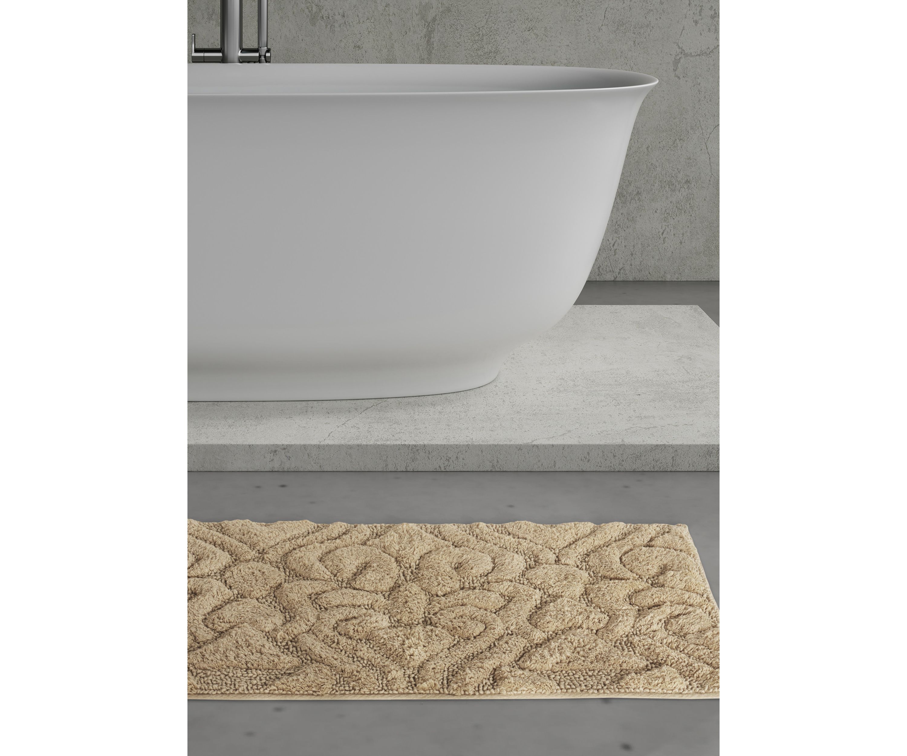 Lombardi Patterned Bath Rug