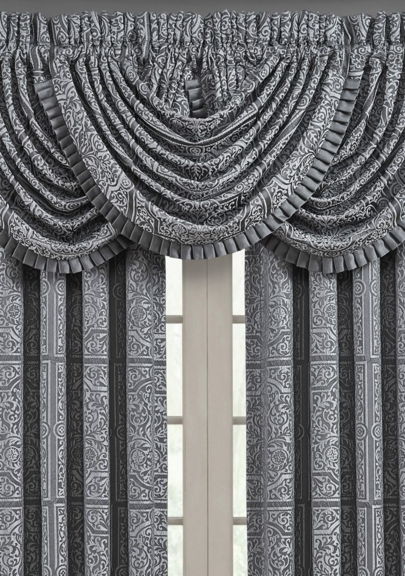 Rigoletto Charcoal Waterfall Valance