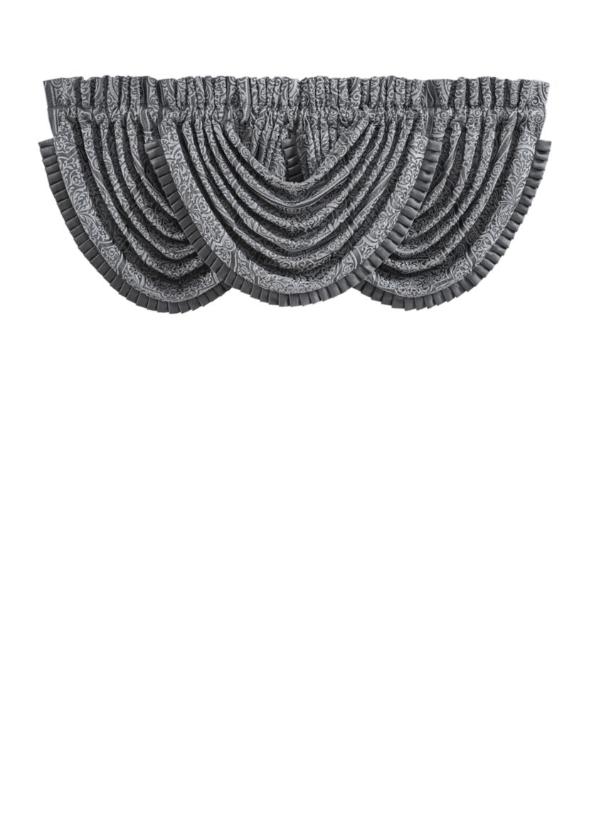 Rigoletto Charcoal Waterfall Valance