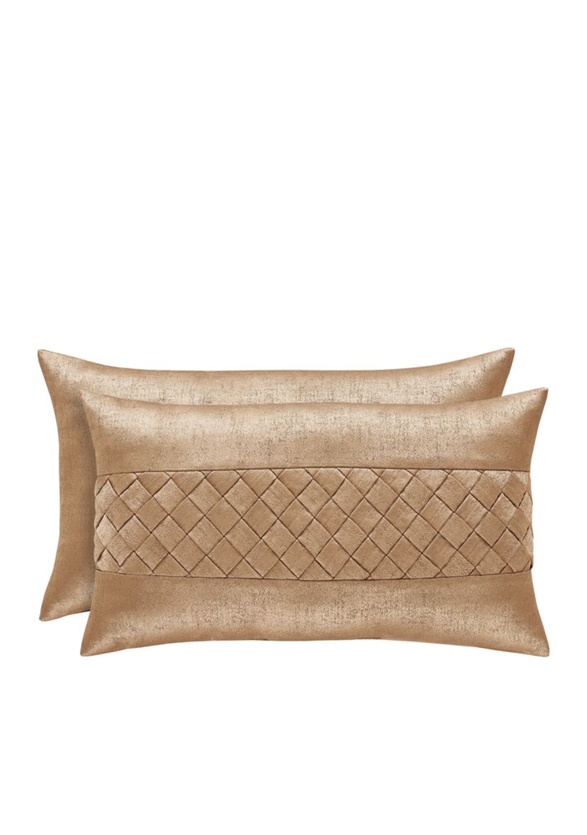 FA18 SARDINIA GOLD BOUDOIR PILLOW:20 15:GOLD