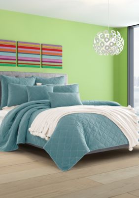 J By J Queen New York Oakland Teal Full Queen Coverlet Belk