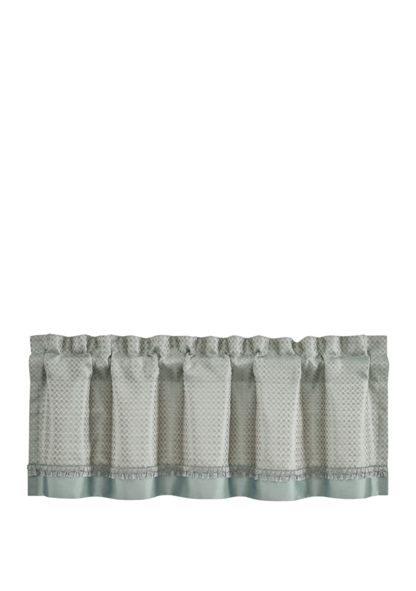 Athens Blue Straight Valance