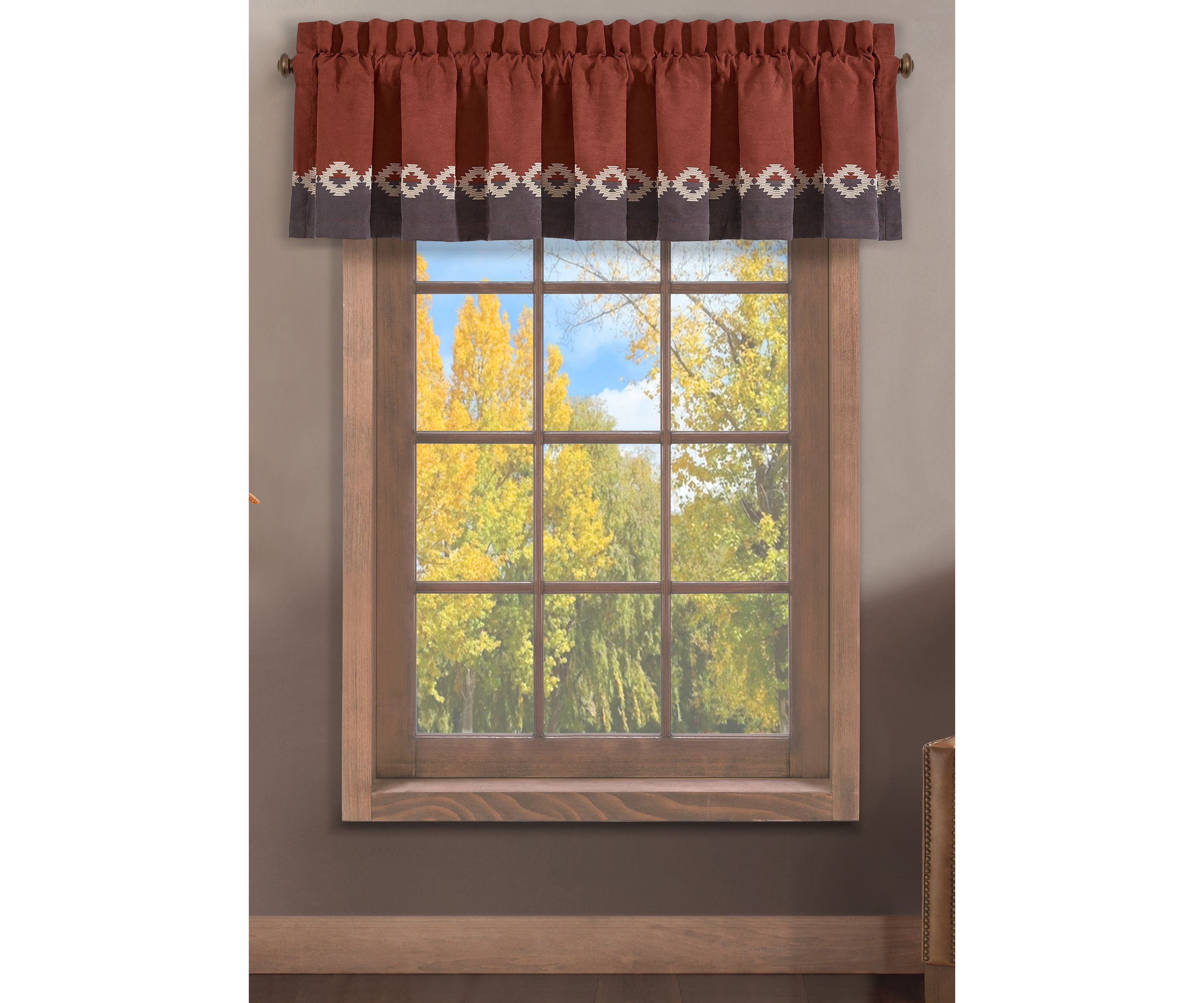 Brave Front Rust Straight Valance