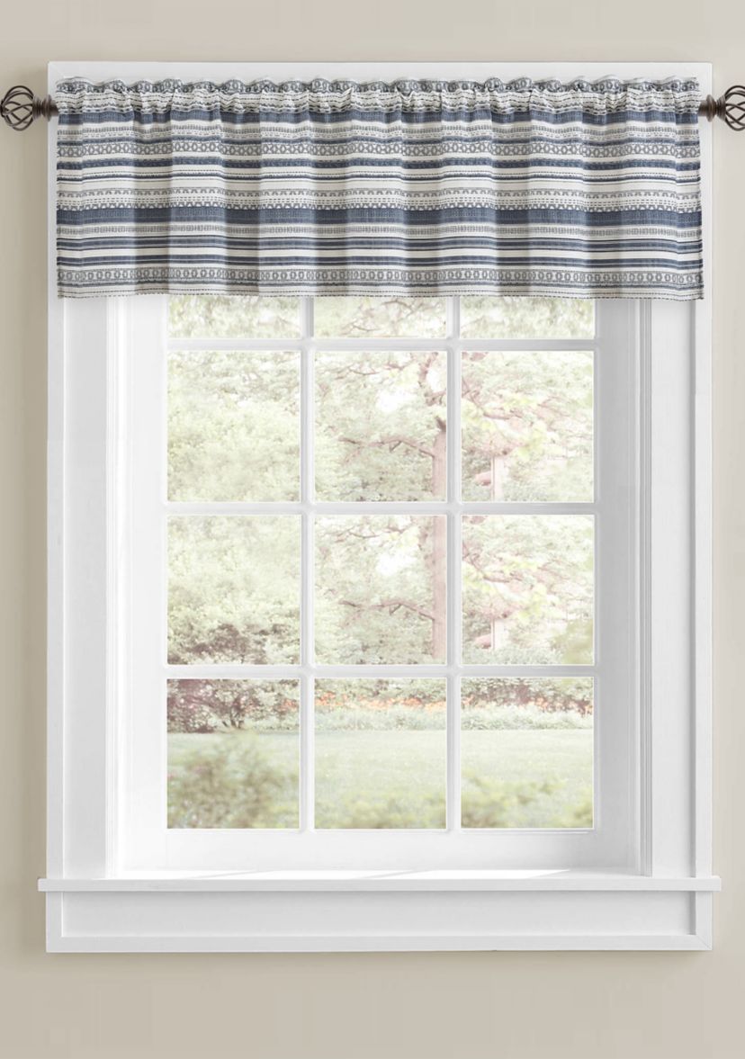 Aedan Indigo Window Straight Valance