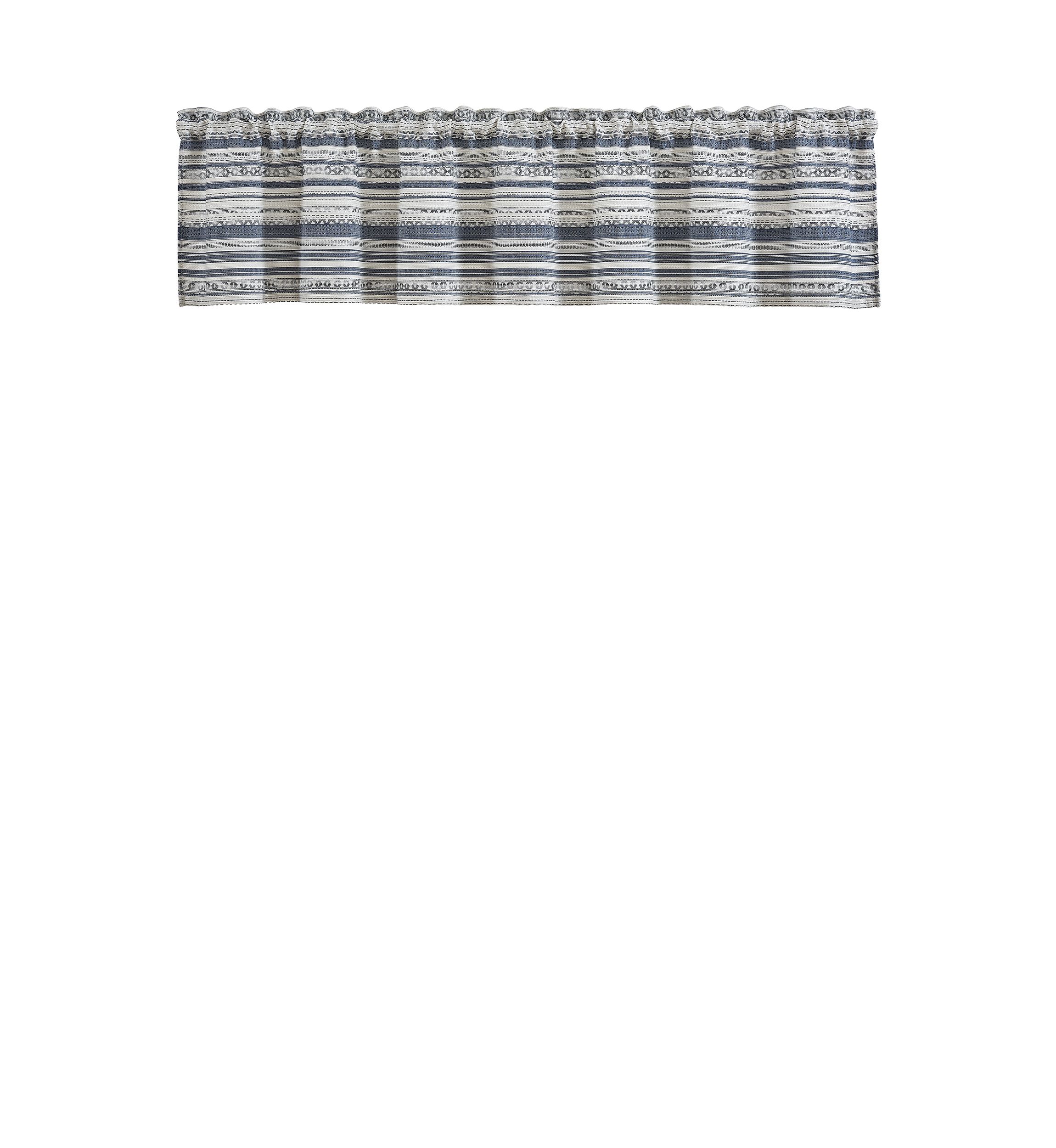 Aedan Indigo Window Straight Valance