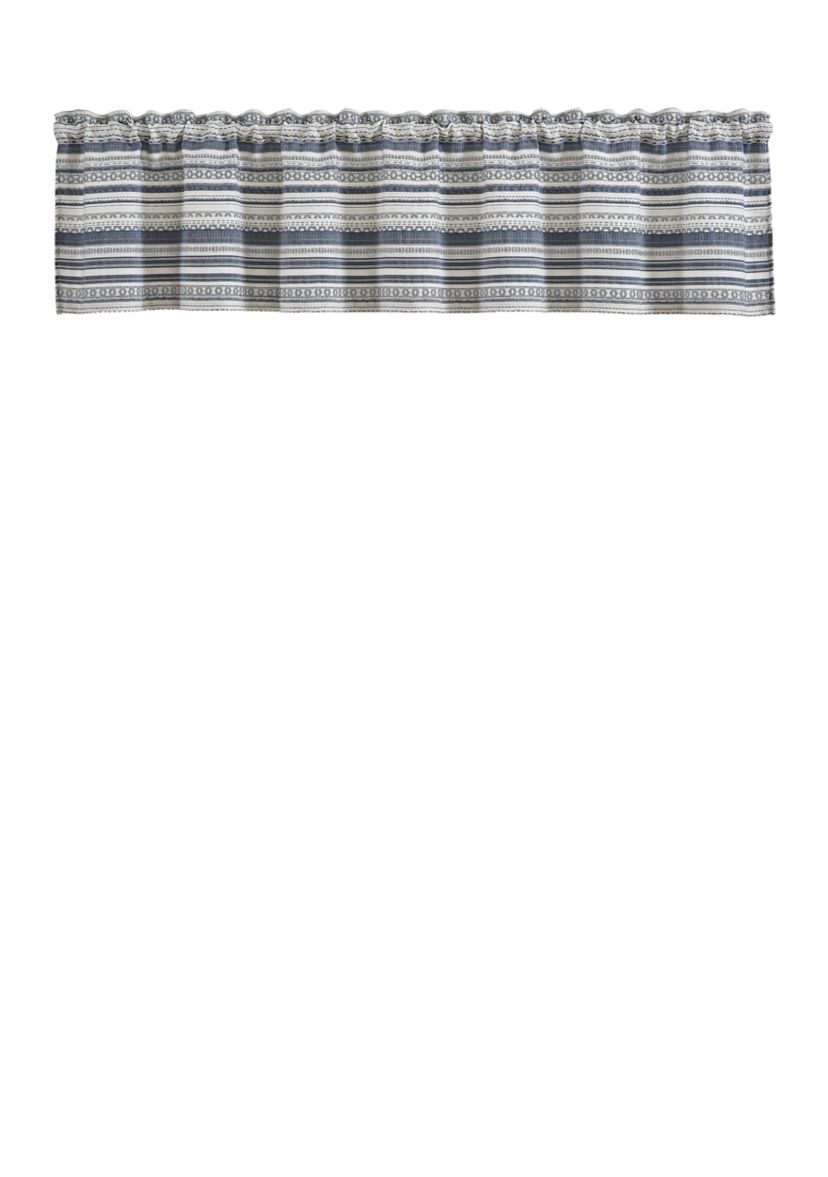Aedan Indigo Window Straight Valance