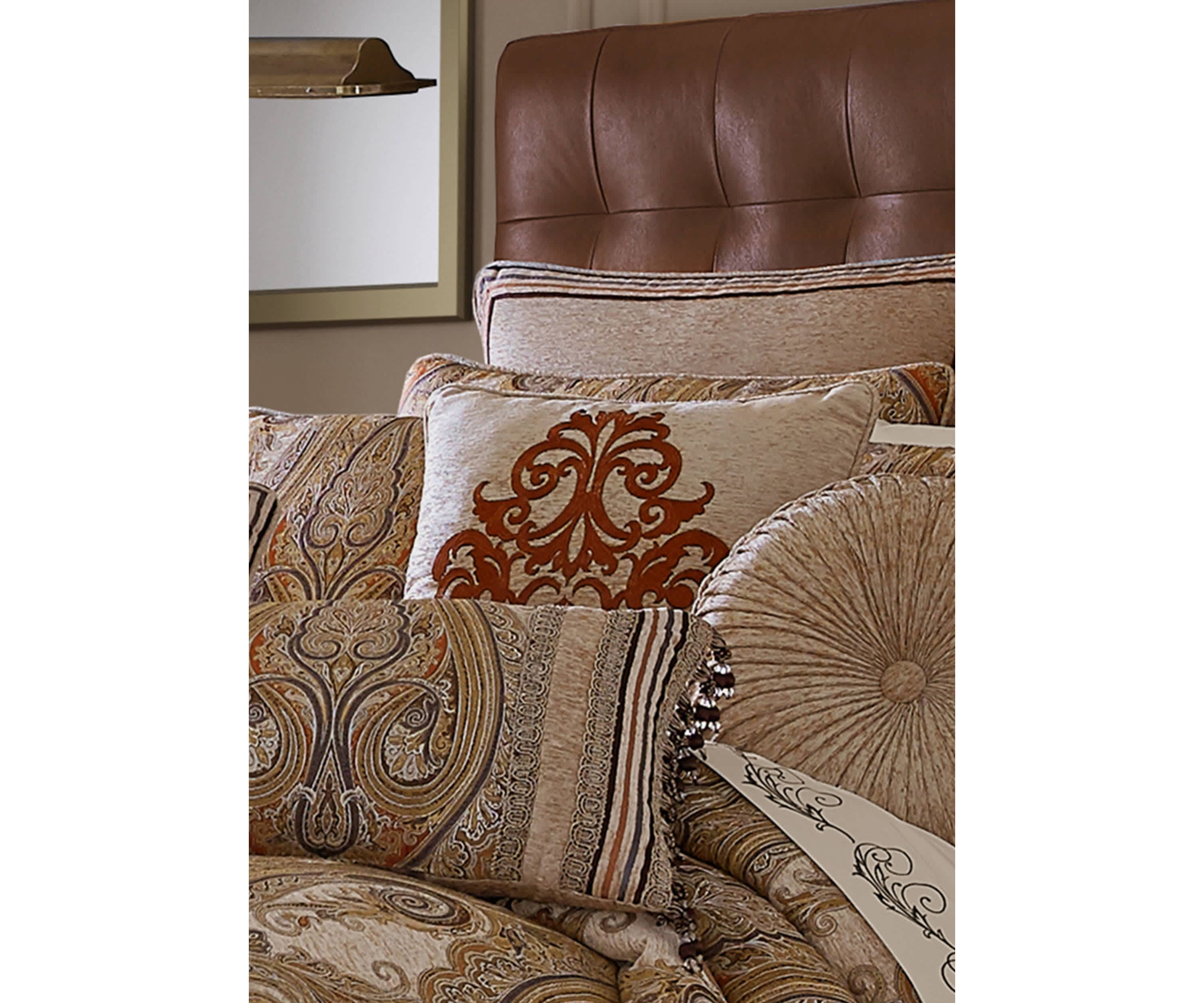Luciana 18" Square Embellished Decorative Throw Pillow