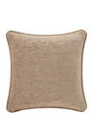 20 Inch Luciana Beige Square Decorative Throw Pillow