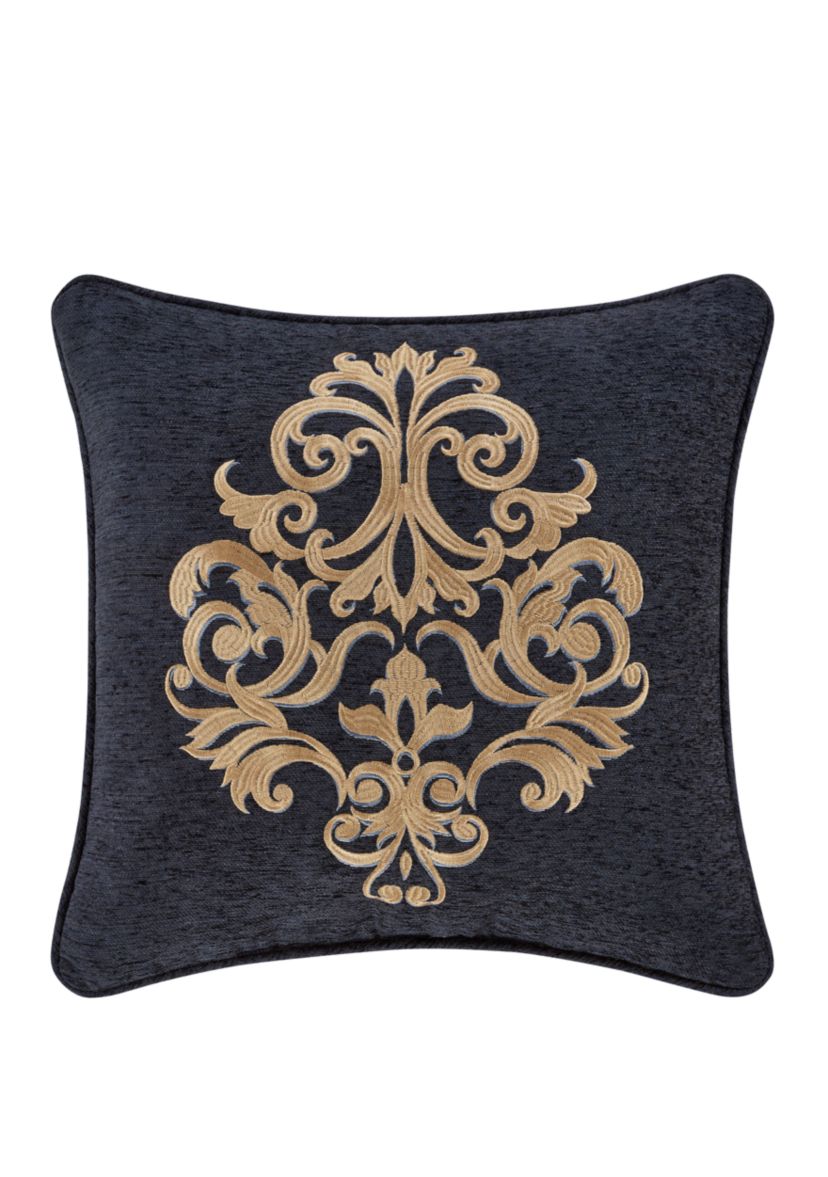 Luciana 18" Square Embellished Decorative Throw Pillow