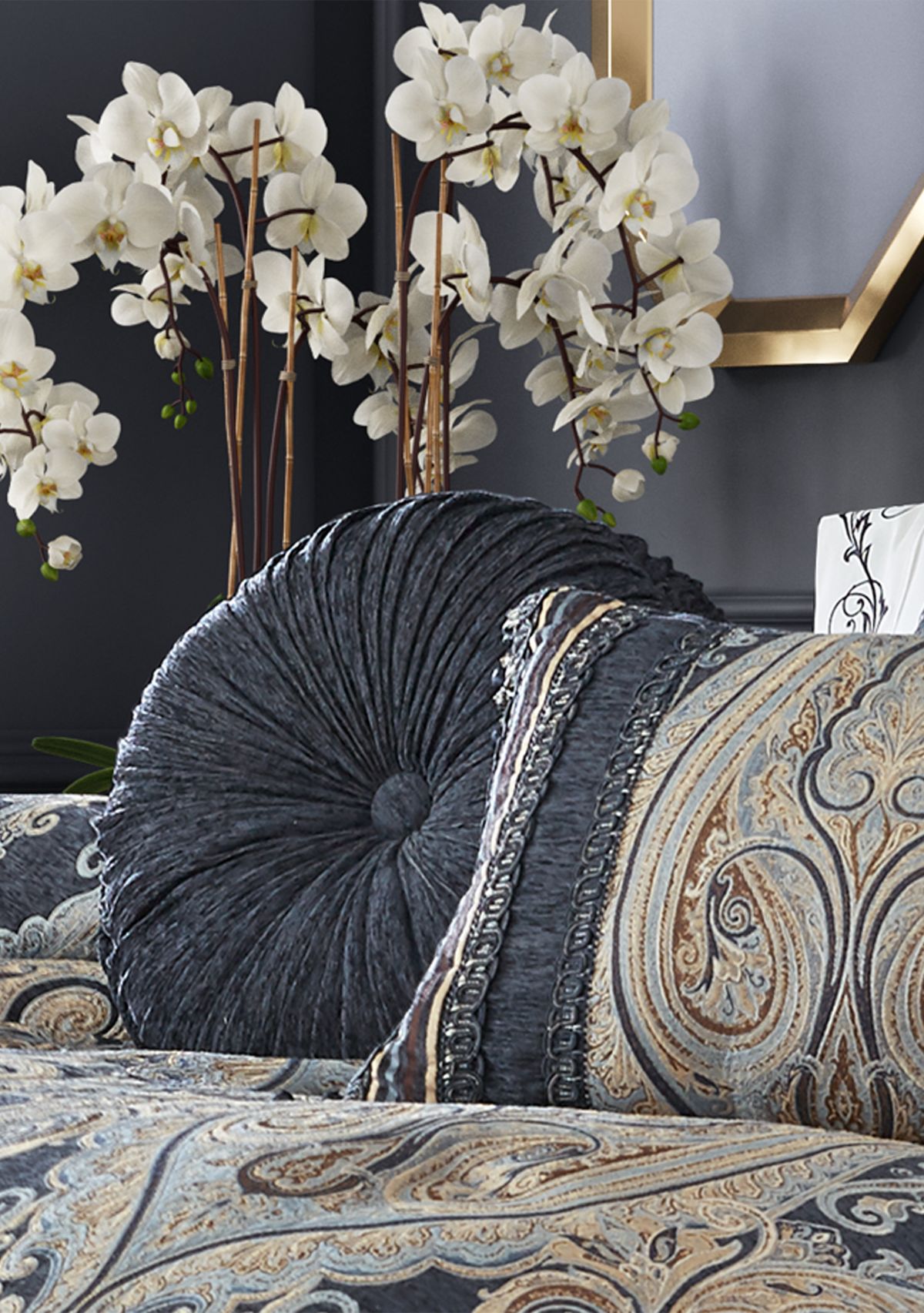 Luciana Tufted Round Decorative Throw Pillow