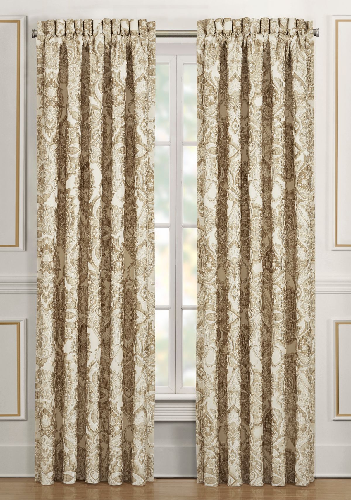 Sandstone Drapery Panel Pair