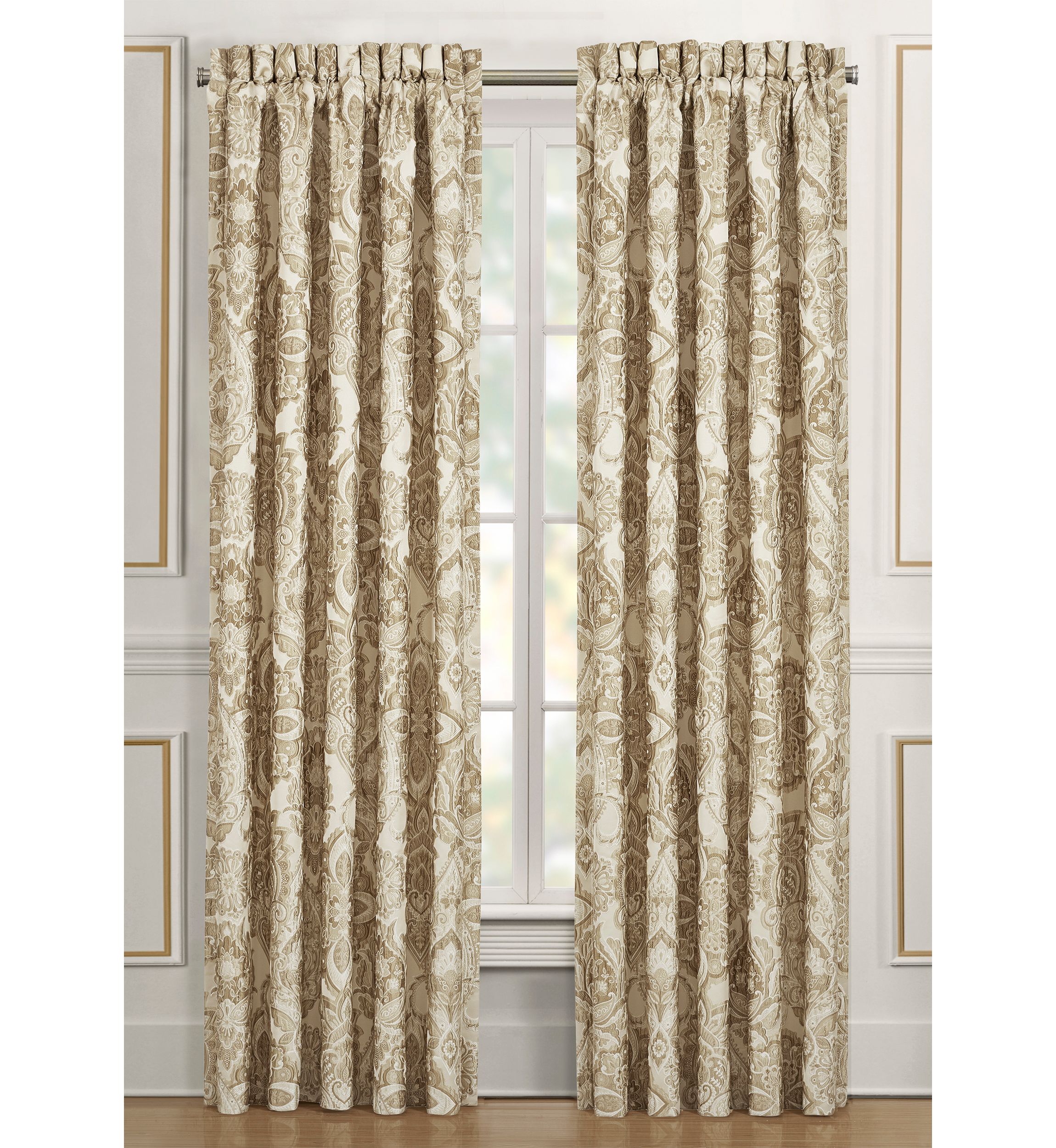 Sandstone Drapery Panel Pair