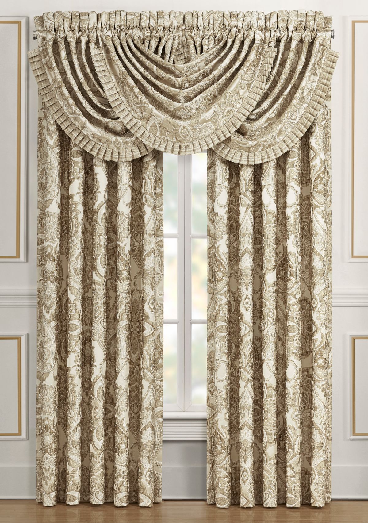 Sandstone Drapery Panel Pair