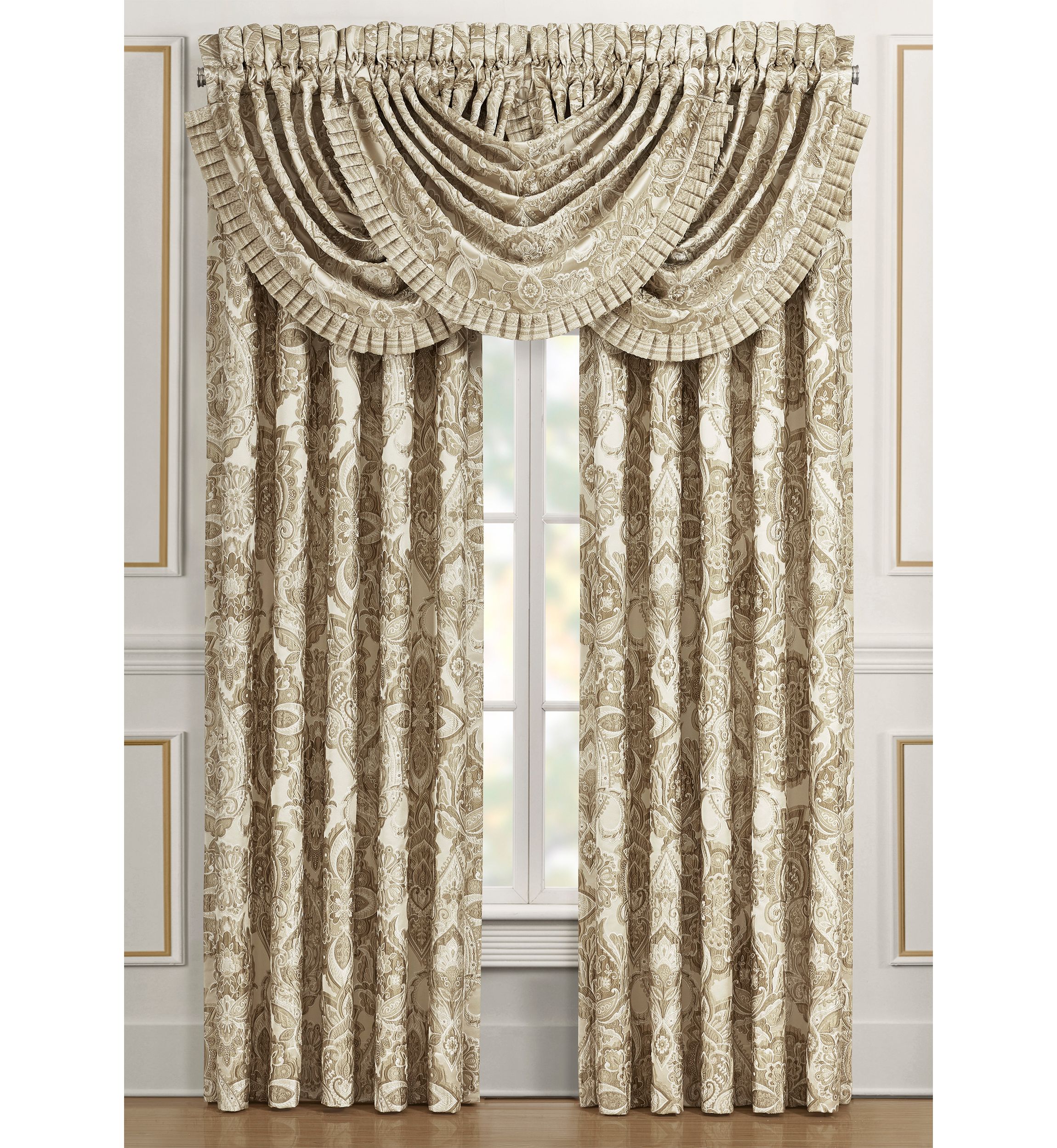 Sandstone Drapery Panel Pair