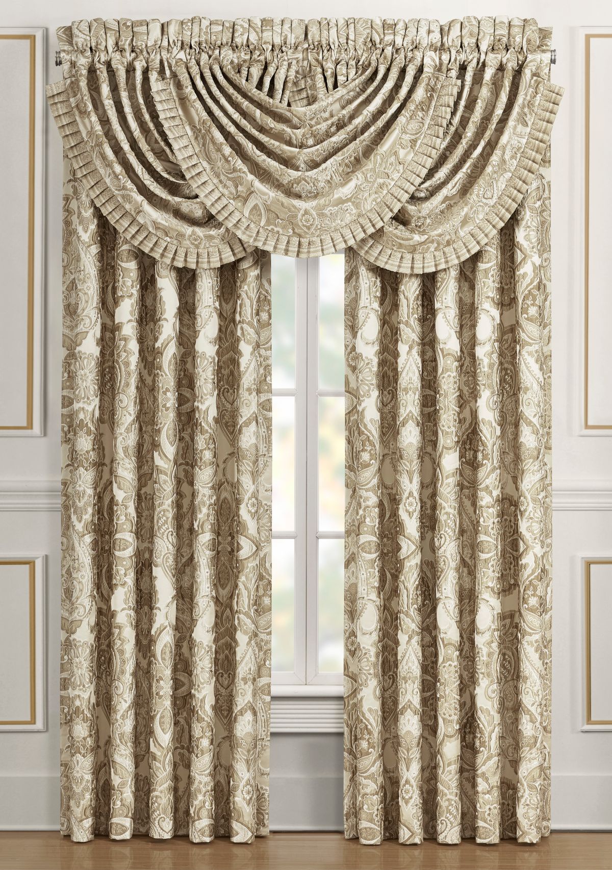 Sandstone Window Waterfall Valance