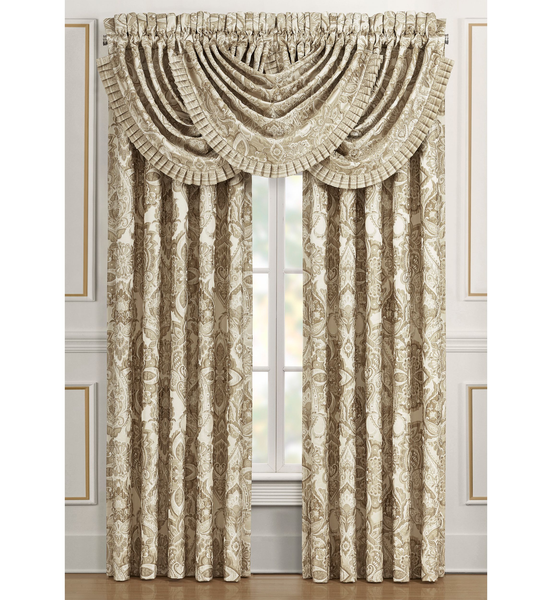 Sandstone Window Waterfall Valance