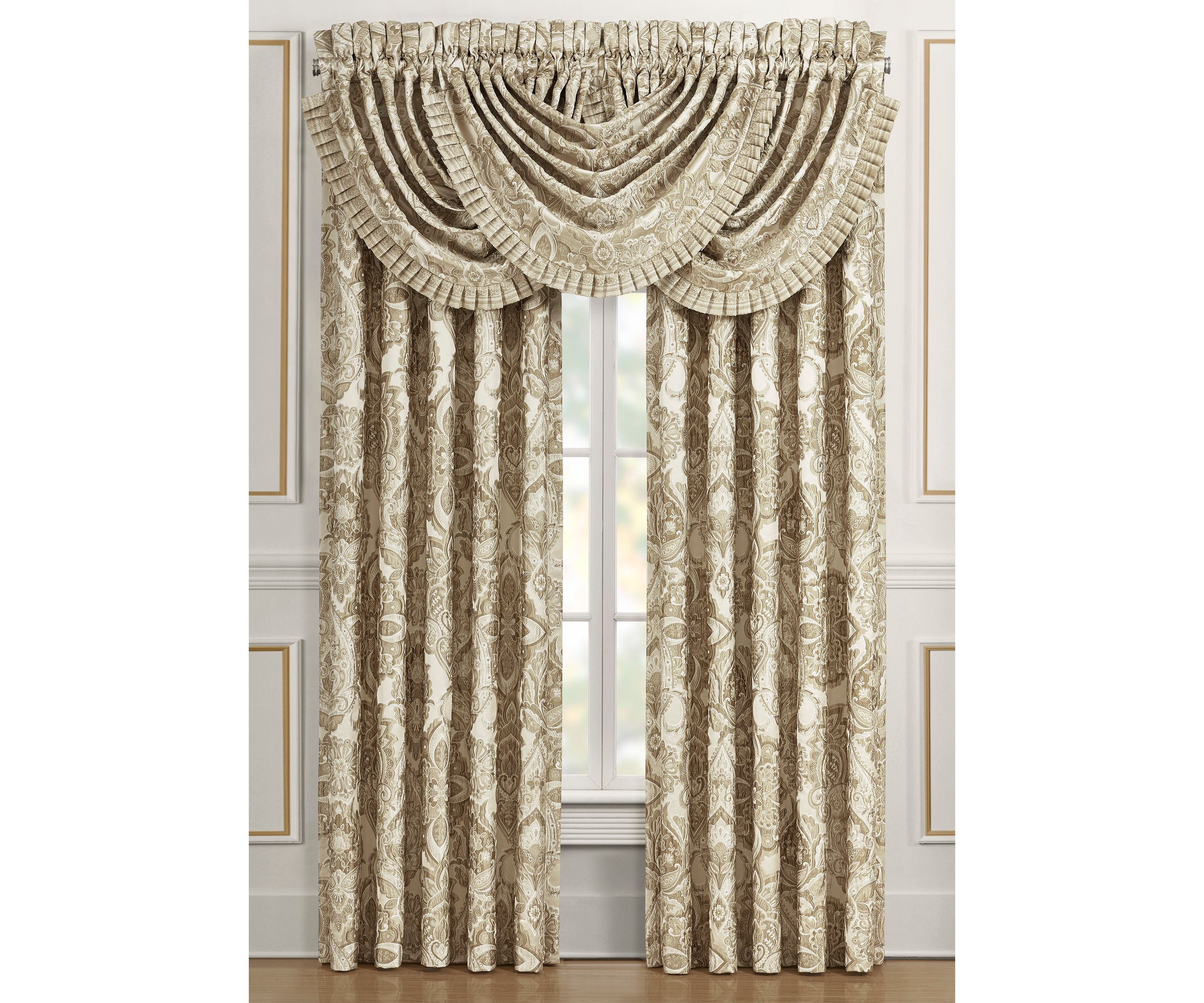 Sandstone Window Waterfall Valance