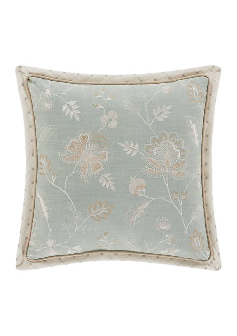 Garden View Spa 18 Inch Square Decorative Throw Pillow